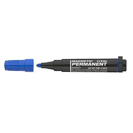 Permanentní popisovač ICO Magnetic 11 XXL, modrý, 1-3 mm